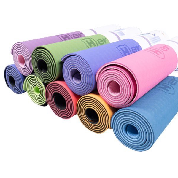 Free ship - THẢM TẬP YOGA TPE CAO CẤP 2 LỚP 6MM KHỔ 1,83M X 61CM GIÁ RẺ