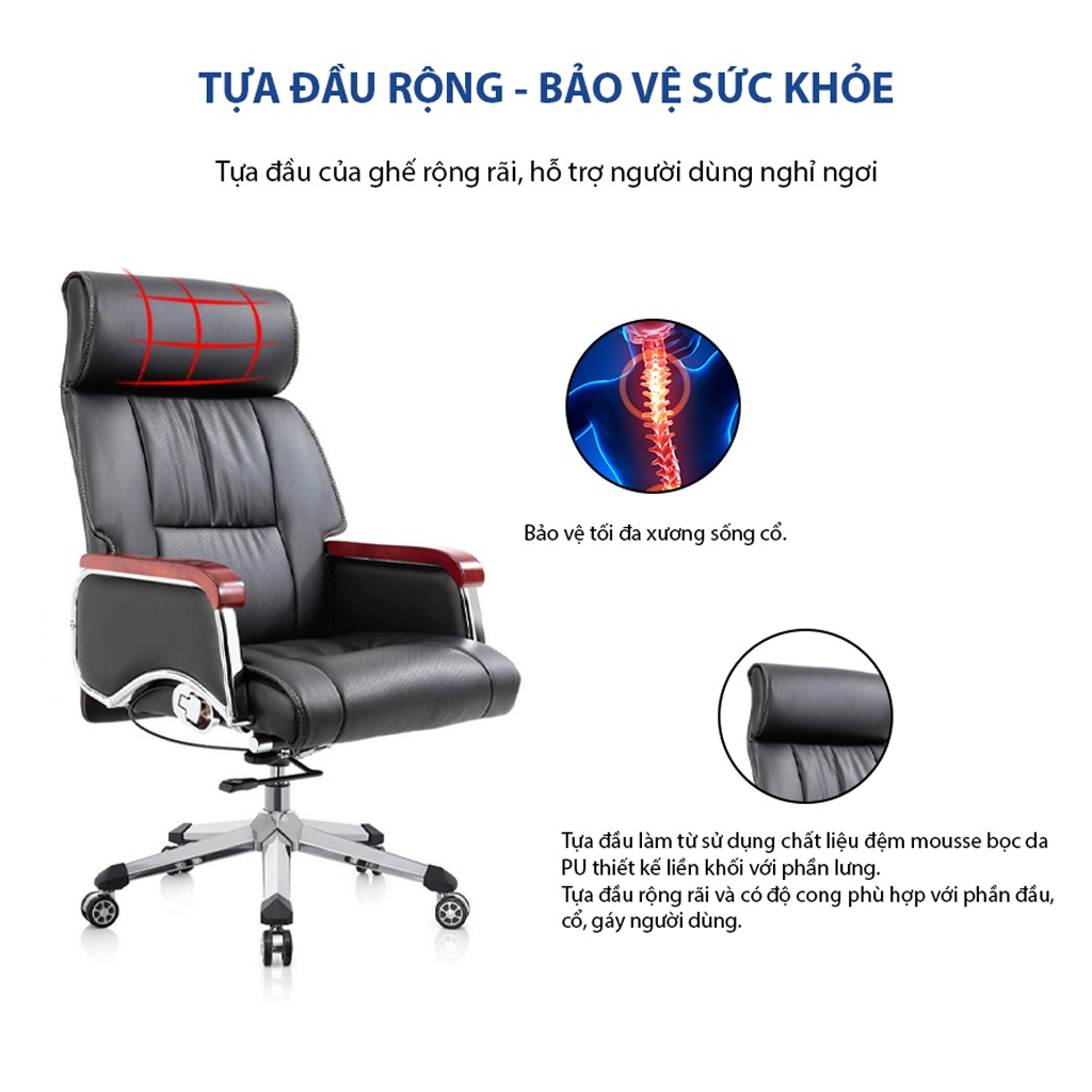 Ghế lãnh đạo GOVI Titan T16 Da Pu cao cấp