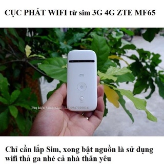 Cục Phát Wifi Tốt Số 1 Thị Trường – MF65 Thiết Bị Wifi Chuẩn Hãng ZTE