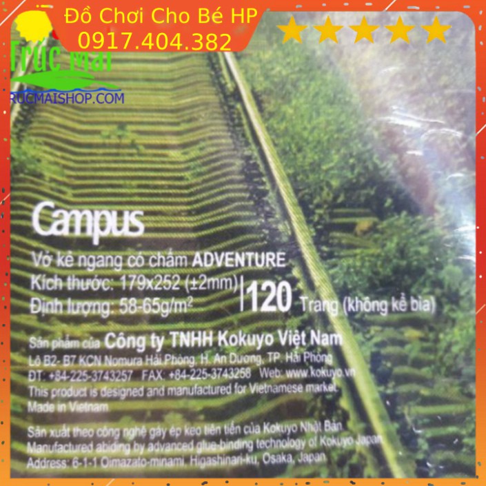 [SIÊU SALE] Vở Campus Kokuyo 120 trang ( 1 Quyển) chính hãng ✅  Đồ Chơi Trẻ Em HP