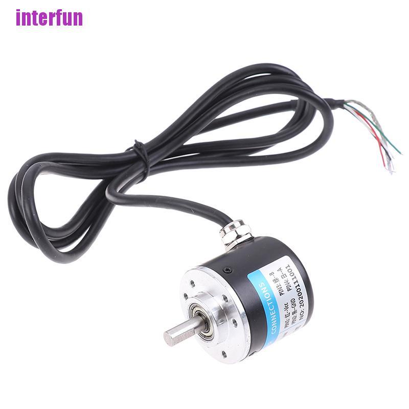 [Interfun1] 100/200/360/400/500/600P/R Photoelectric Incremental Rotary Encoder 5V-24V [Fun]