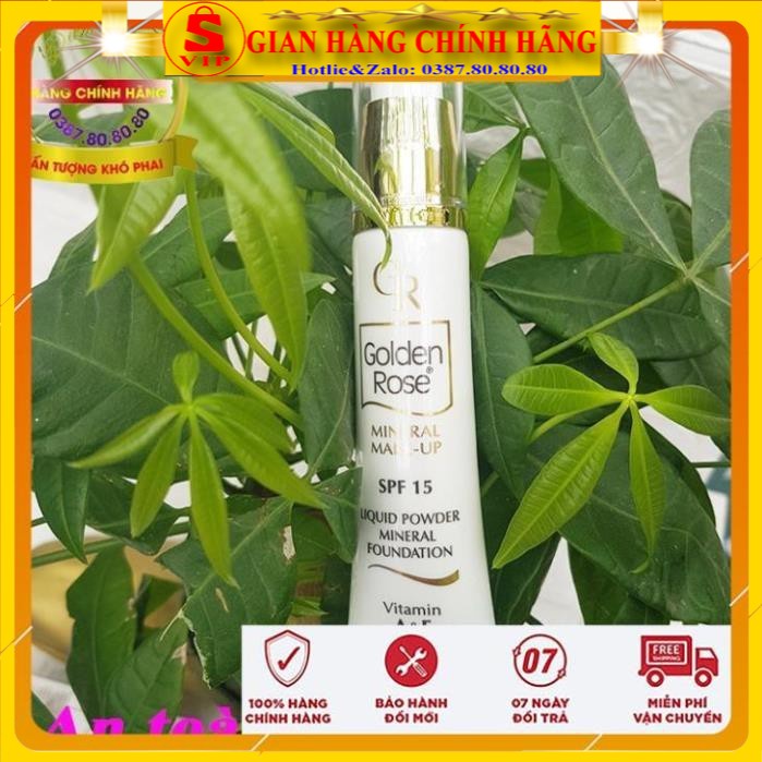 [ AUTH - MUA 1 TẶNG 1 ] Kem nền kiềm dầu nâng tone da khoáng chất che khuyết điểm/ Kem nền cho da dầu mụn Golden Rose,