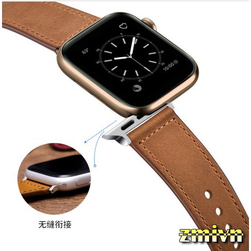 Dây da thay thế dành cho Apple Watch 38mm 42mm 40mm 44mm iWatch Series 5 4 3 2 1