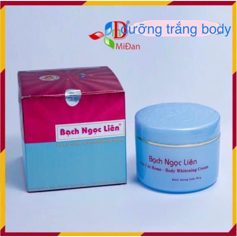 Kem Bạch Ngọc Liên dưỡng trắng da body - xanh 90gr