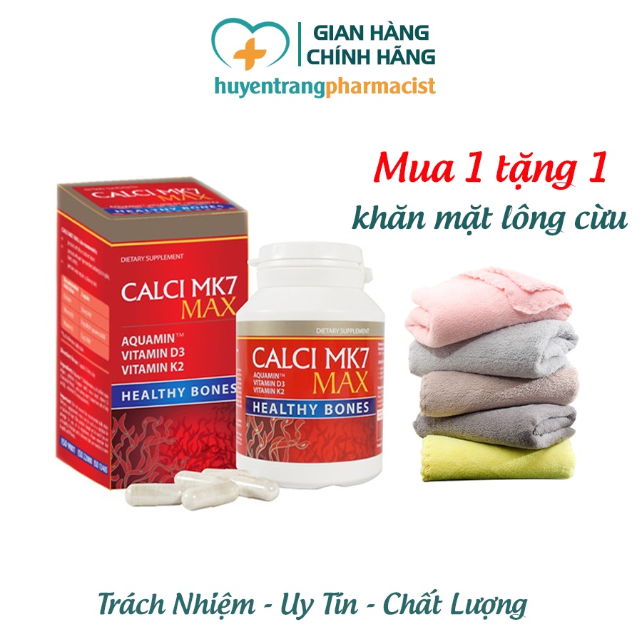 Calci MK7 Max - Tăng chiều cao cho Tuổi Dậy Thì, bà Bầu, Người Cao Tuổi - Giúp xương và răng chắc khỏe