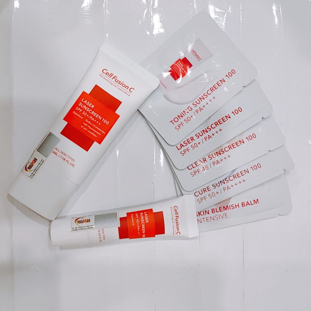 [HÀNG NHẬN SAU TẾT] (Sample 1.2g - ngẫu nhiên) Kem chống nắng Cell Fusion C Sunscreen 100 SPF50+/PA+++