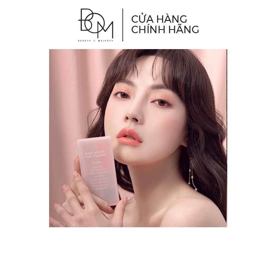 Phấn Mắt có nhũ 8 Ô B.O.M On Basic Eye Palette - 12g