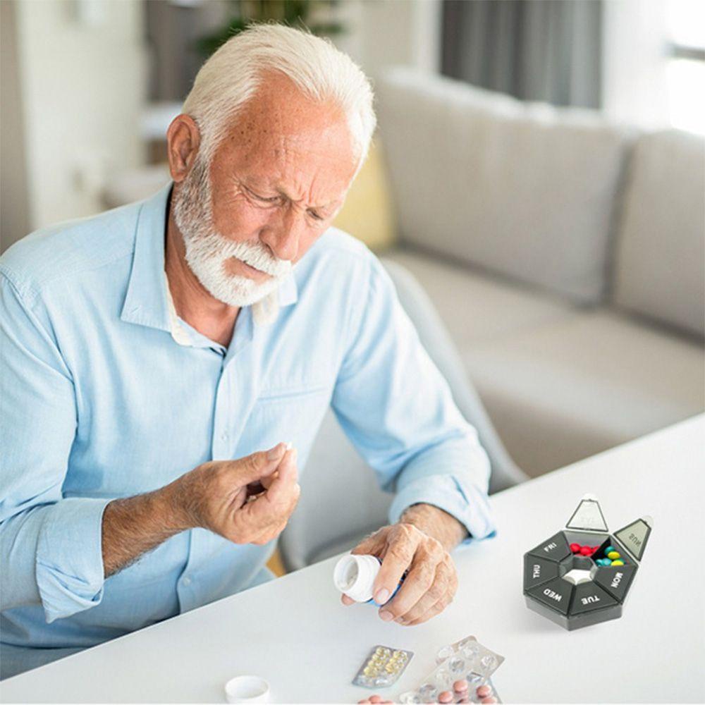 SOMEDAYZL Hộp Đựng Thuốc 7 Ngăn Chống Bụi Tiện Dụng Khi Đi Du Lịch