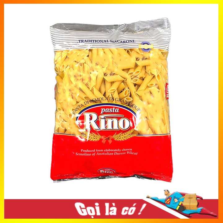 Mỳ nui ống vát Penne 🌺FREESHIP🌺 Pasta ống vát hiệu Rino 500g