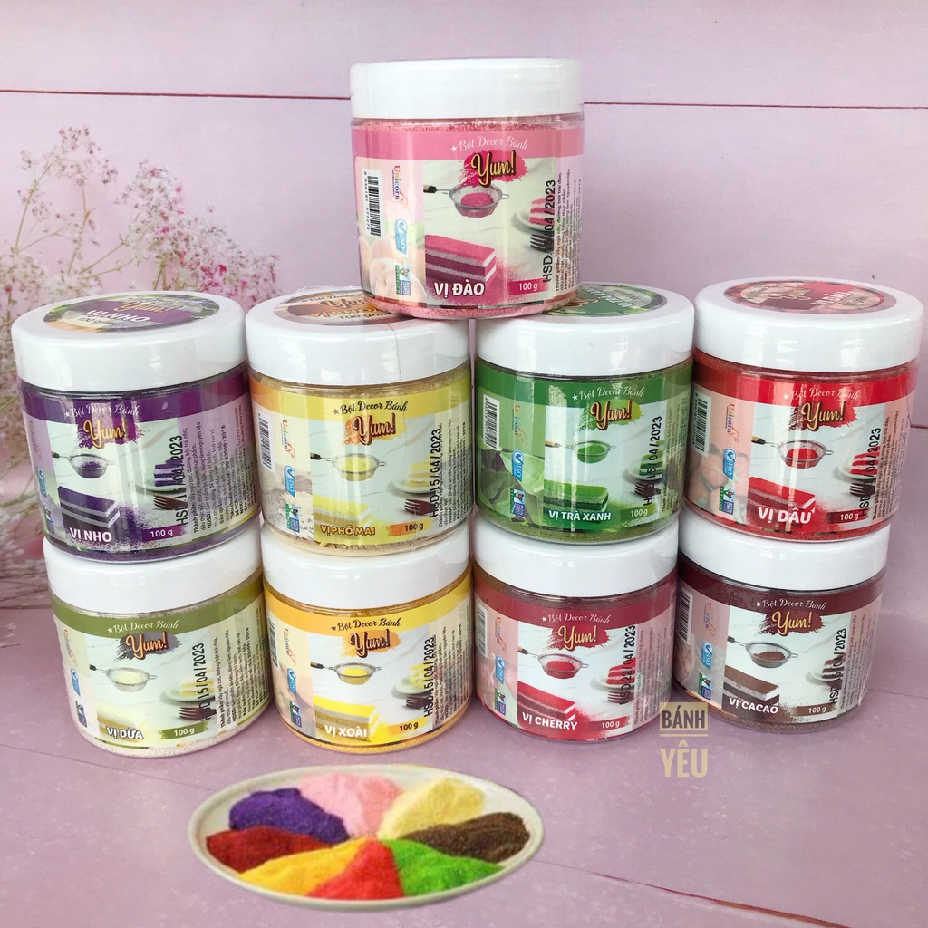 Bột ngũ cốc rắc bánh Yum đủ loại hộp 100g