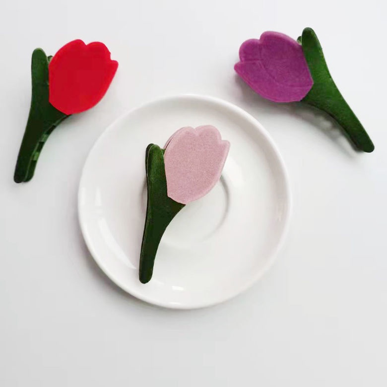 Kẹp Tóc Hình Hoa Tulip Thời Trang Mùa Thu Hàn Quốc
