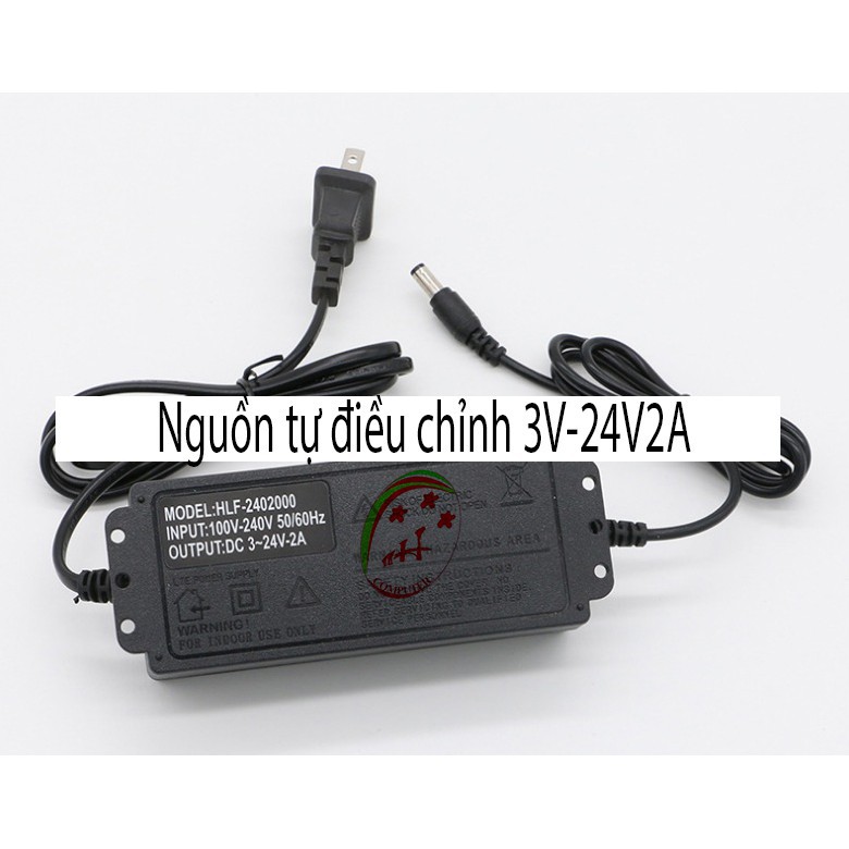 Bộ nguồn (Adapter) 3V-12V5A - Bộ nguồn (Adapter) điều chỉnh điện áp đa chức năng