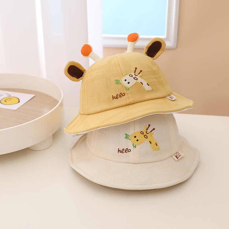 Nón tai bèo mềm mại in họa tiết hoạt hình xinh xắn dễ thương thời trang mùa hè cho bé