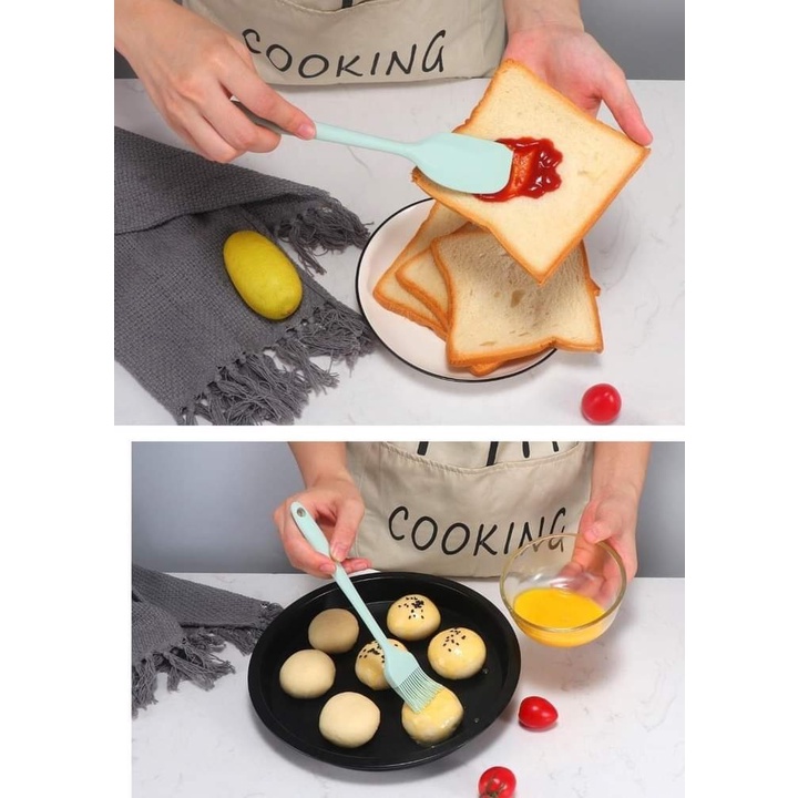 Dụng cụ làm bánh Silicon 3 màu siêu đẹp - Jumping Beans