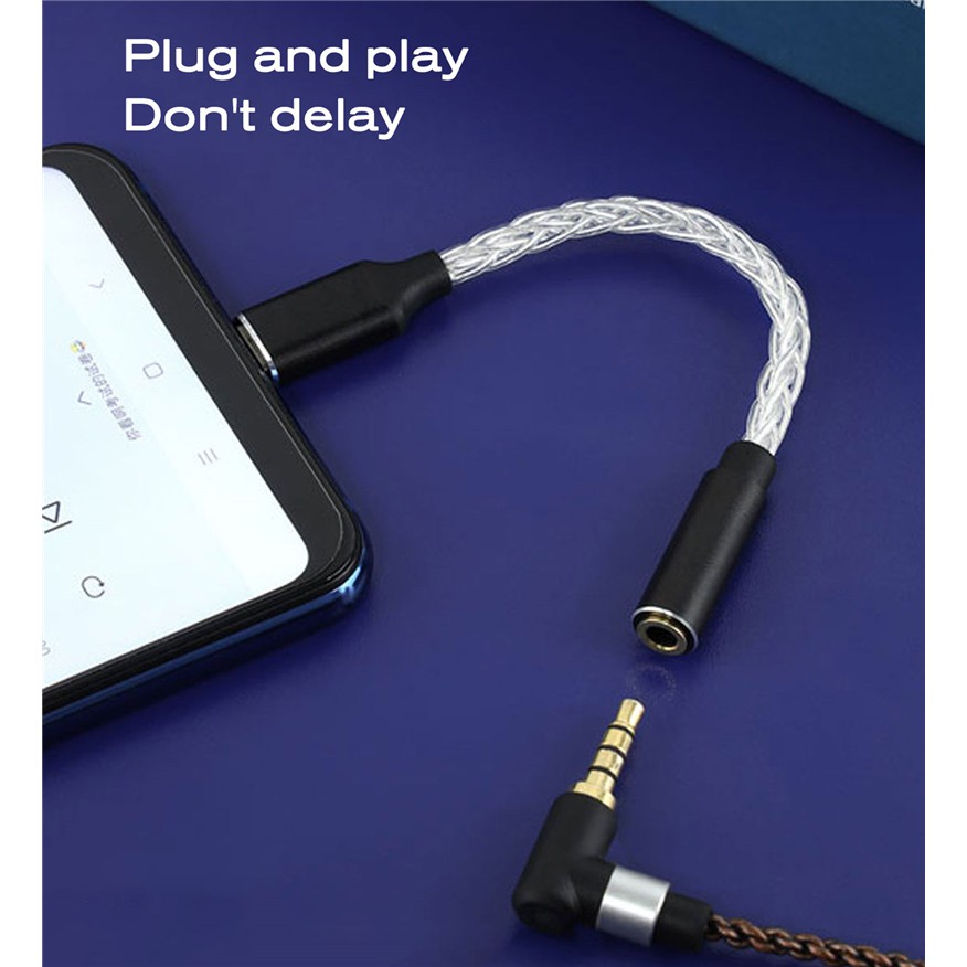 Dây Cáp Chuyển Đổi Âm Thanh Loại C Sang 3.5 Cho Huawei Meizu Jm04Pro Realtek Alc5686 Dac