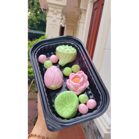 Bộ silicon chè sen làm bánh trôi, bánh chay cực đẹp( kèm ảnh thật)
