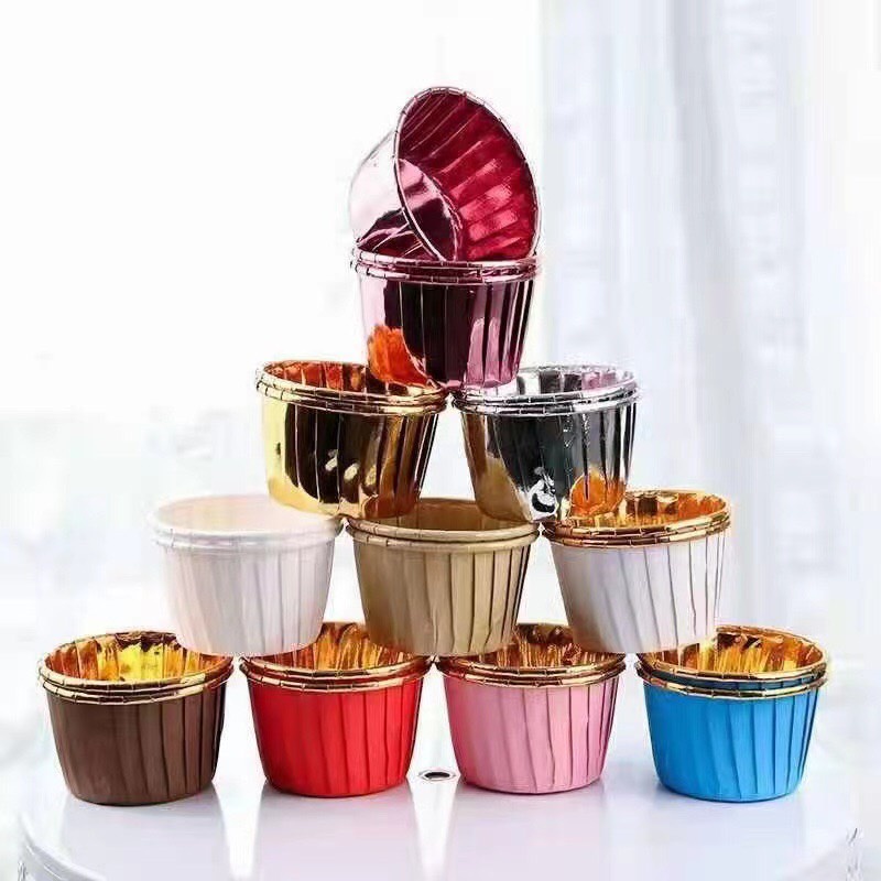 Cup giấy nhôm làm bánh 50 chiếc