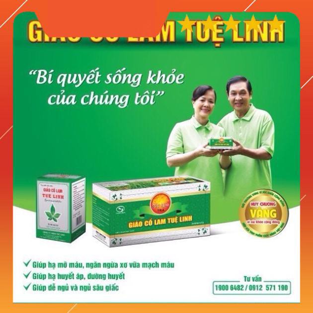 Trà Giảo Cổ Lam Tuệ Linh 25 túi lọc (Chính hãng)- Bí quyết sống khoẻ