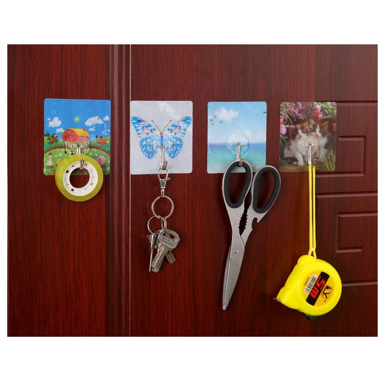 Sét 5 chiếc Móc Dán Tường Có Hình Treo Đồ Đa Năng Chịu Lực Tốt, Hình Ngẫu Nhiên M02