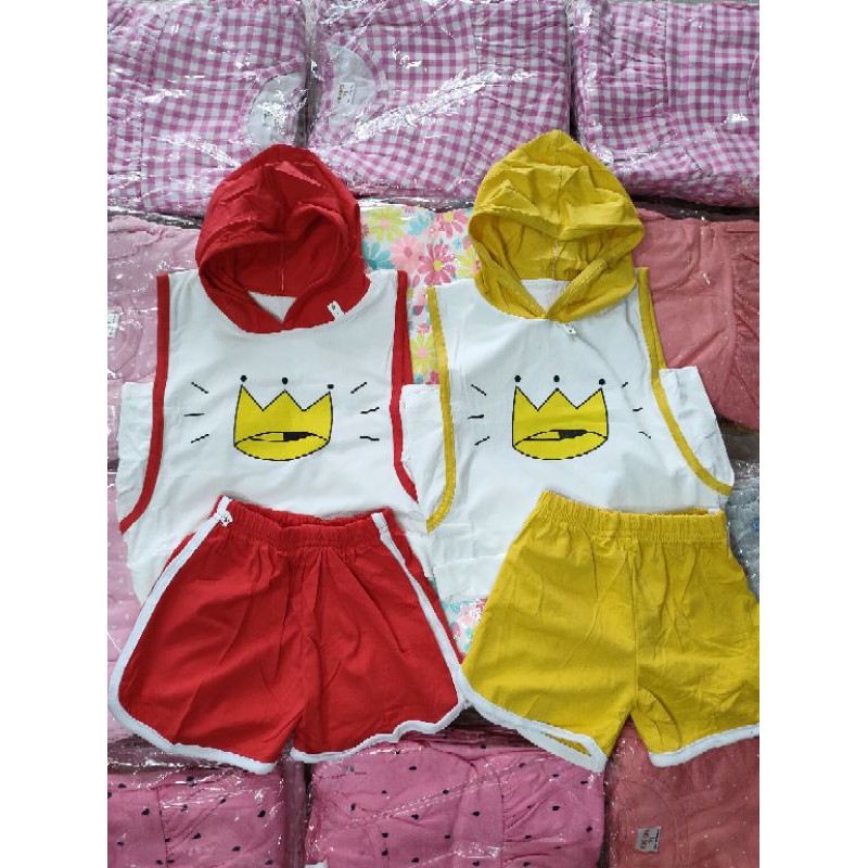 [8-17kg] Set bộ ba lỗ bé trai có mũ [CÓ ẢNH THẬT + VIDEO]