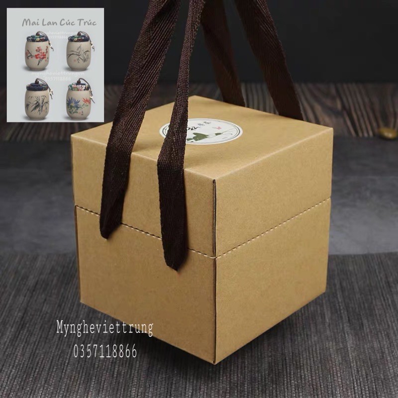 Hũ đựng trà hộp quà tặng lịch sự