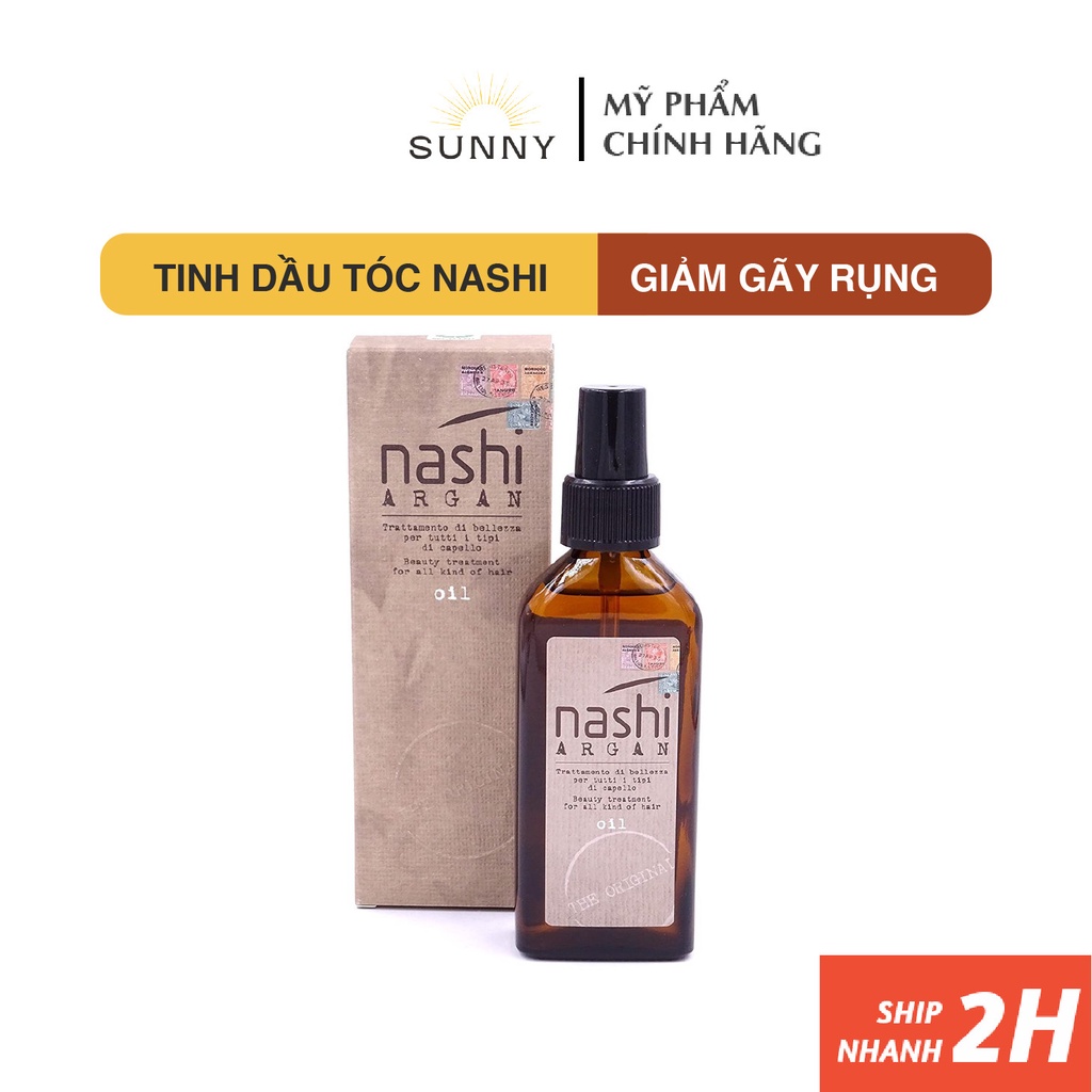 Tinh dầu dưỡng tóc Nashi Argan Oil 100ml nuôi dưỡng và dưỡng ẩm sâu cho tóc giúp tóc bóng mượt, chắc khỏe hơn