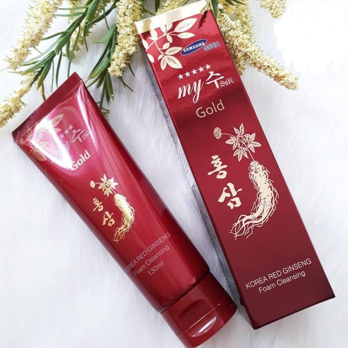 Sữa rửa mặt Hồng sâm - My Jin Gold Korea Red Ginseng Foam Cleanser 130ml