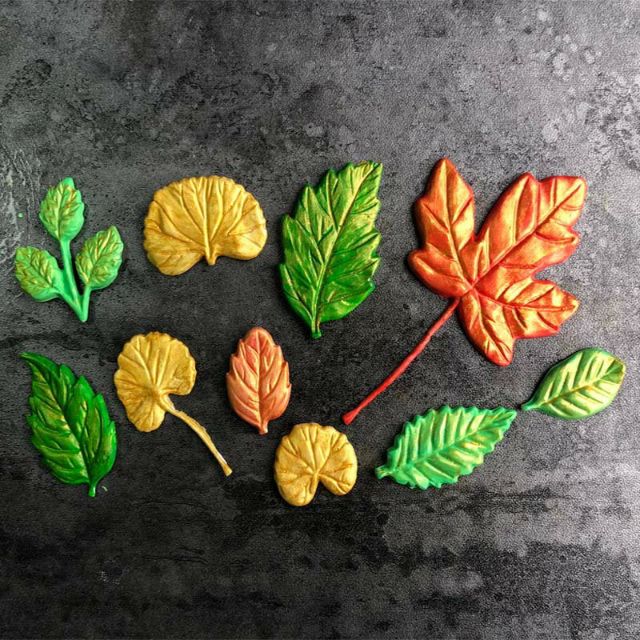 Khuôn fondant 10 mẫu lá