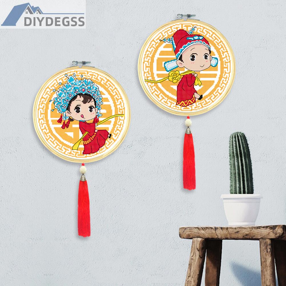 Bộ Tranh Thêu Chữ Thập Diy Hình Cô Dâu Chú Rể 11ct 2