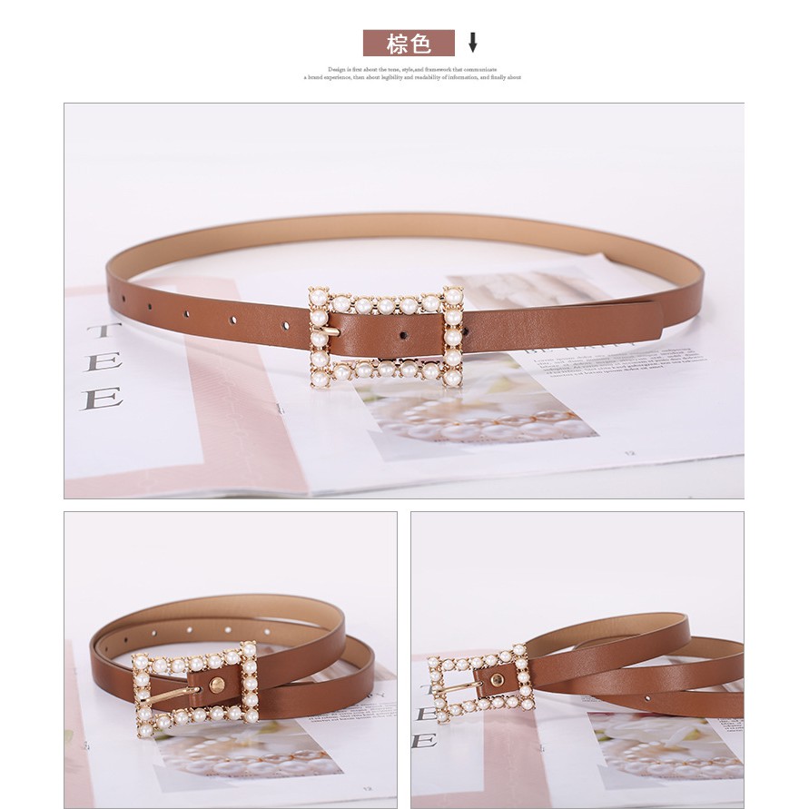 Đai lưng nịt đầm bản nhỏ mặt xinh xinh