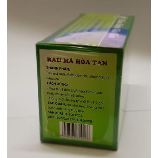 Rau má hòa tan  mát gan giải độc