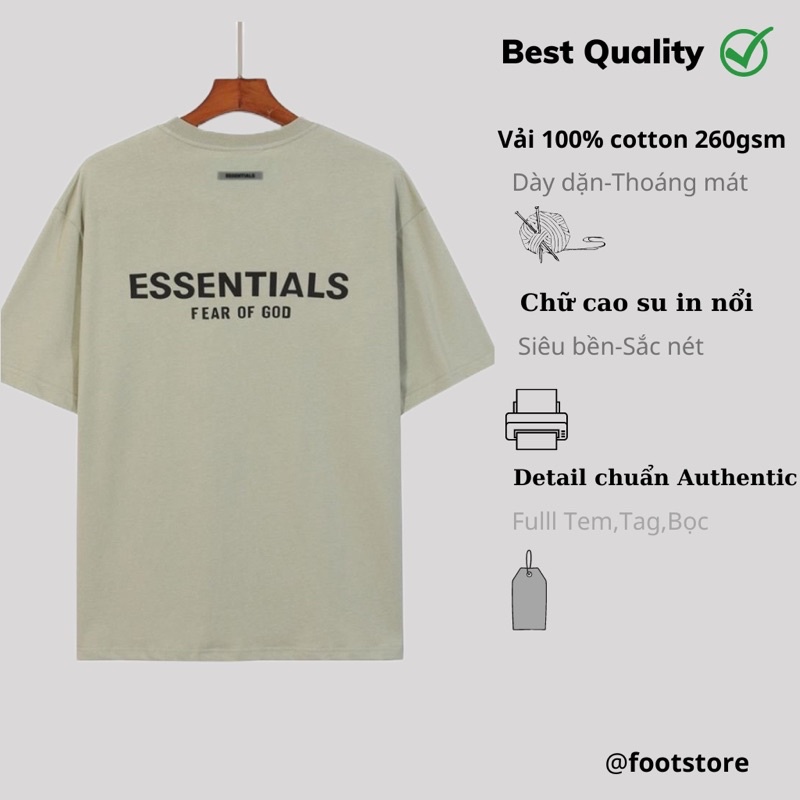 Áo thun FOG Essentials chuẩn 1:1 Áo thun Essentials cao cấp