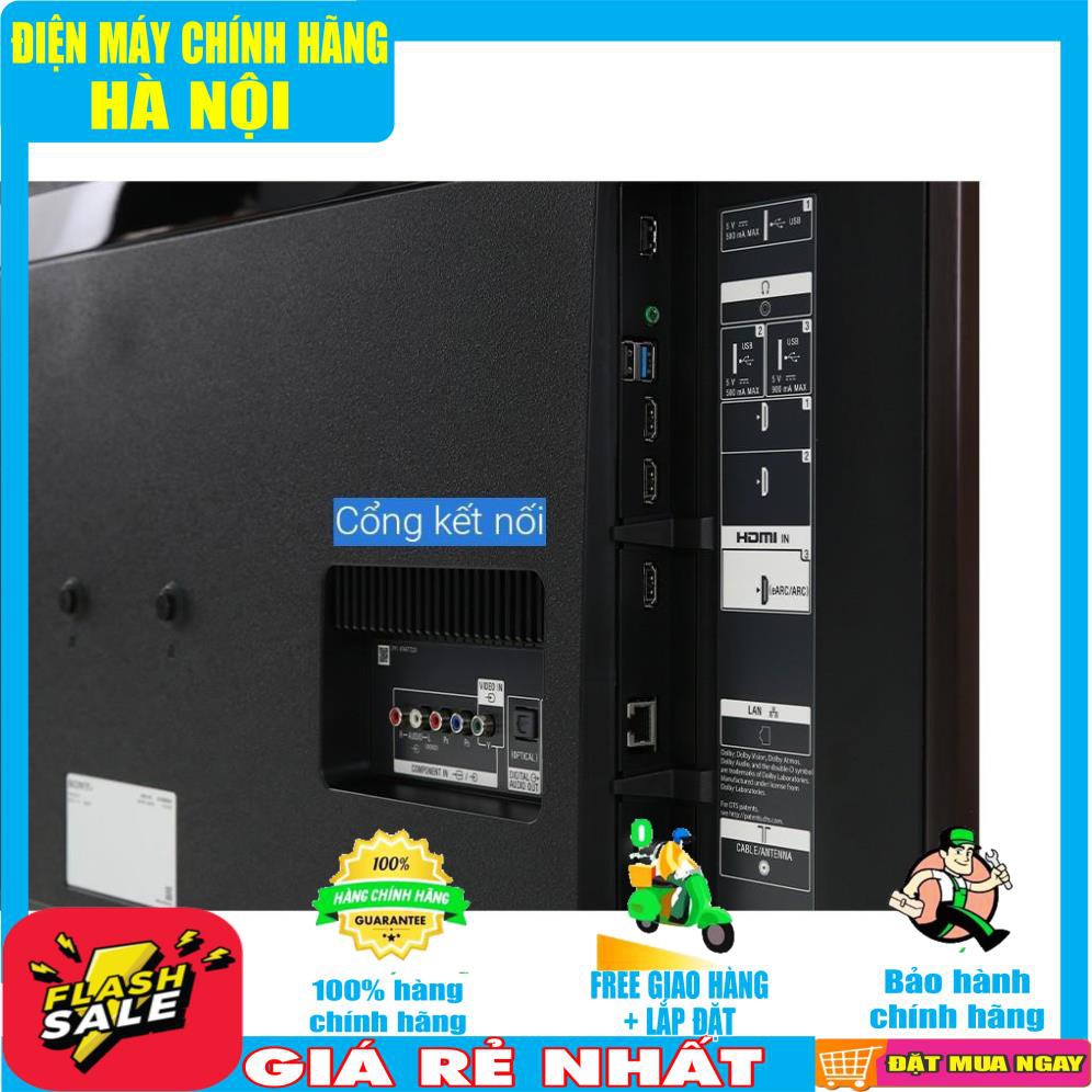 Tivi SONY 43 inch Smart 4K màu đen KD-43X8500H