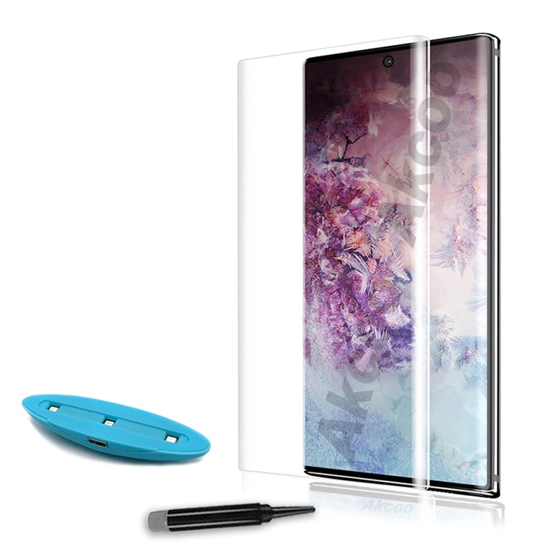 Kính cường lực bảo vệ toàn màn hình dạng keo UV cao cấp cho For  Samsung Galaxy Note 10 Note 10 Plus 10+