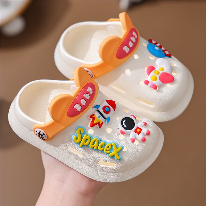Dép Sandal Đục Lỗ Chống Trượt Cỡ Lớn Cho Bé Trai