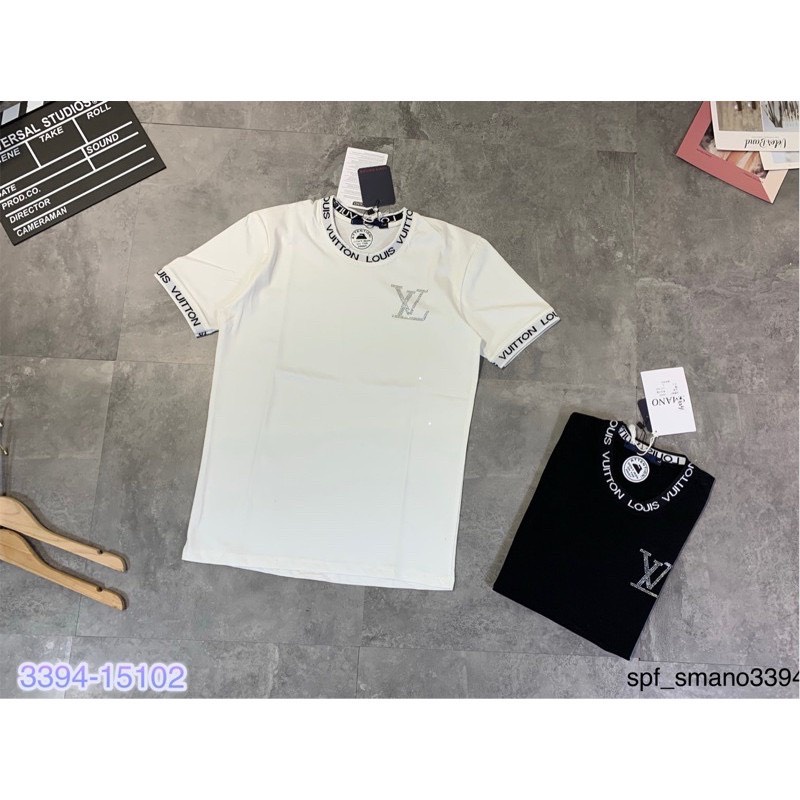 Áo phông LV đính đá cực đẹp, Áo phông cổ tròn chất đẹp. | BigBuy360 - bigbuy360.vn