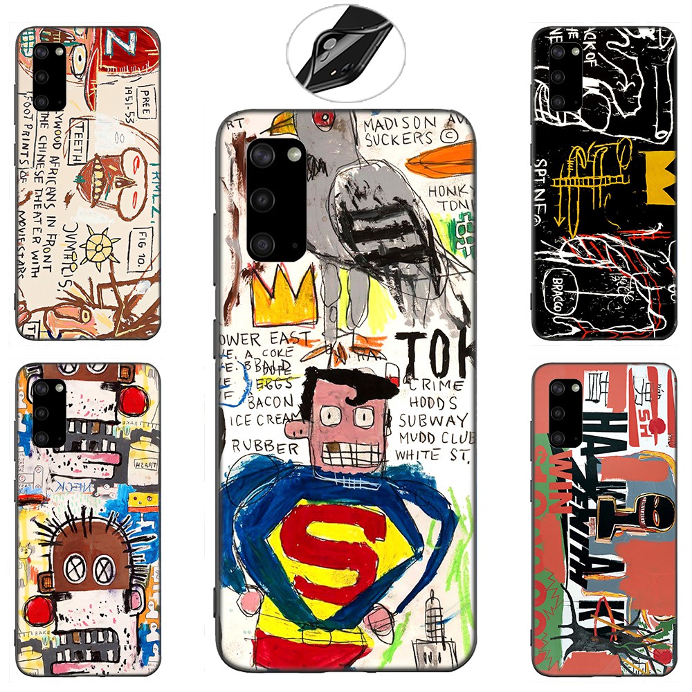 Samsung Galaxy S10 S9 S8 Plus S6 S7 Edge S10+ S9+ S8+ Casing Soft Case 48SF Jean-Michel Basquiat Graffiti animation mobile phone case