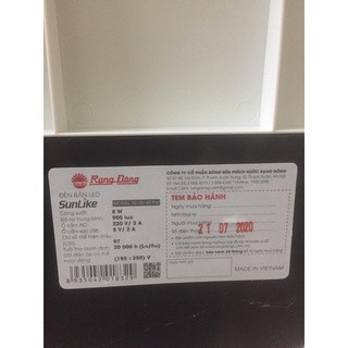 đèn học rạng đông, RD-RL-40 8W (OC-USB)