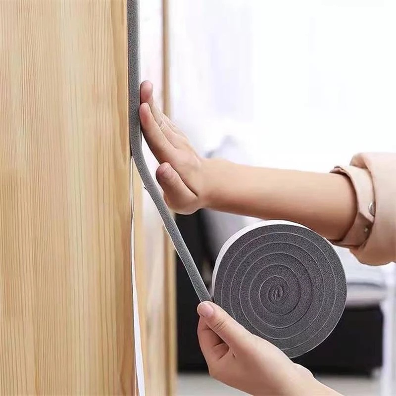 Cuộn Dây Xốp 2M Dán Viền Cửa Sổ/Cửa Ra Vào Cách Âm Chống Sốc Chống Va Đập