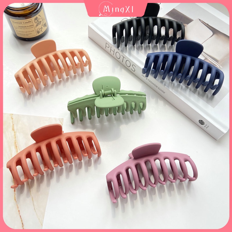 Kẹp Tóc Acrylic Nhiều Màu Sắc Cỡ Lớn Phong Cách Hàn Quốc Thời Trang