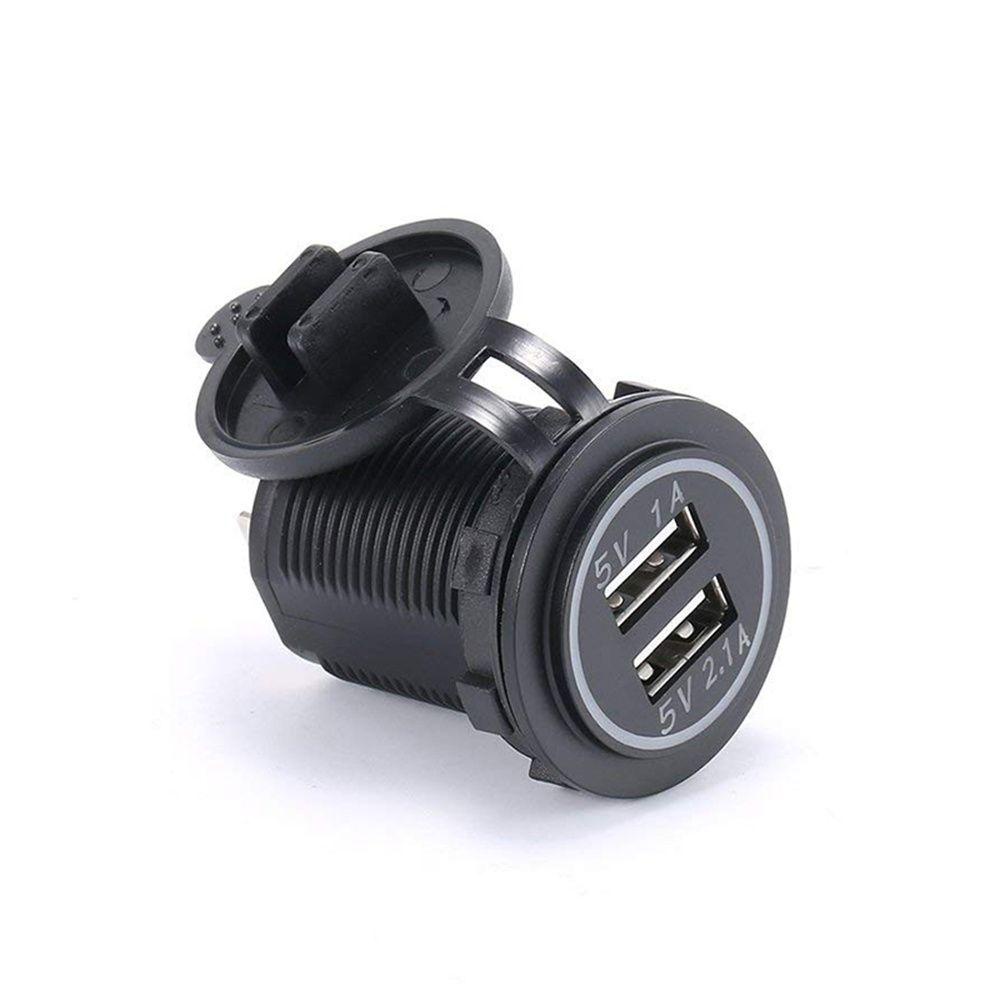 Tẩu Sạc Hai Cổng USB Chống Bụi Cho Xe Hơi / Tàu Thuyền