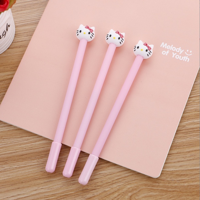 Bút Gel Nước Hình Mèo Hello Kitty Dễ Thương [GIÁ Rẻ]