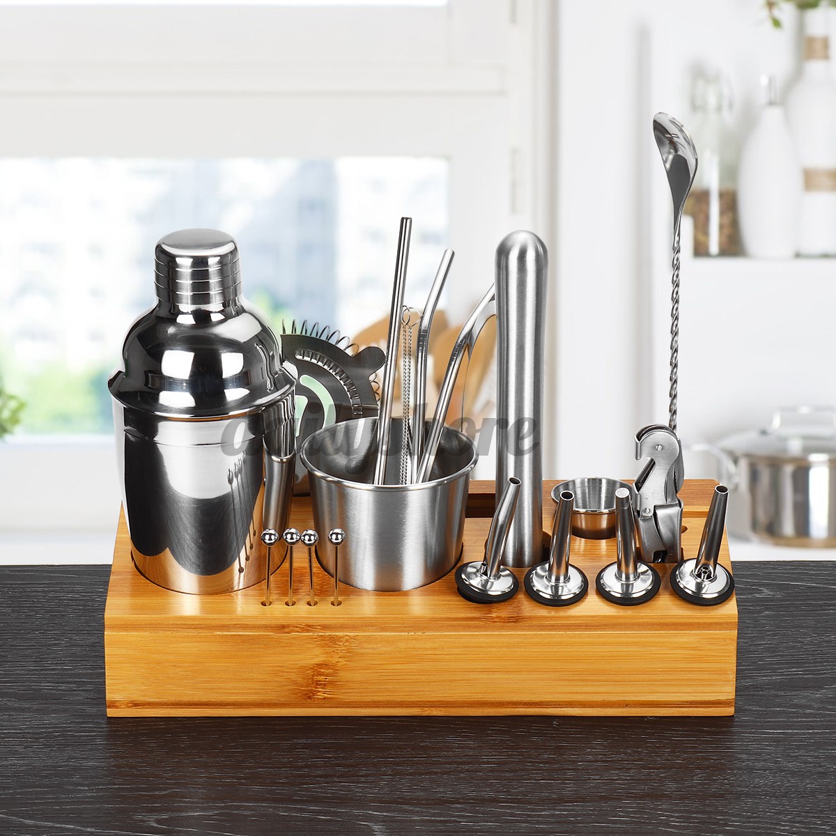 22+1 Cocktail Shaker Bar Set Mixer Making Kit Bartender Stainless Steel Set !