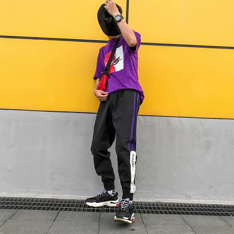Men's fashion striped wide leg pants | BigBuy360 - bigbuy360.vn