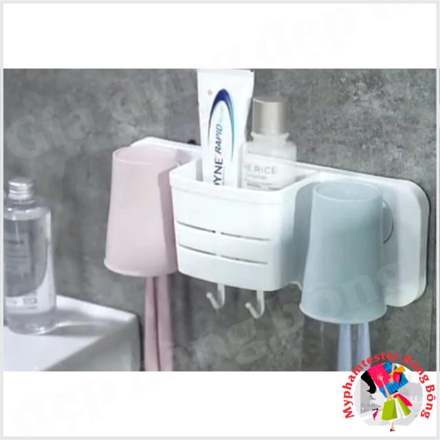 Giá treo vàn chải siêu chắc gồm 2 cốc