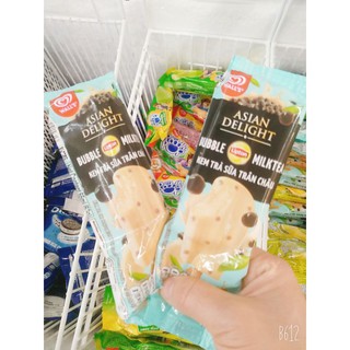 COMBO 5 KEM TRÀ SỮA TRÂN CHÂU BUBBLE MILKTEA WALL'S 63G