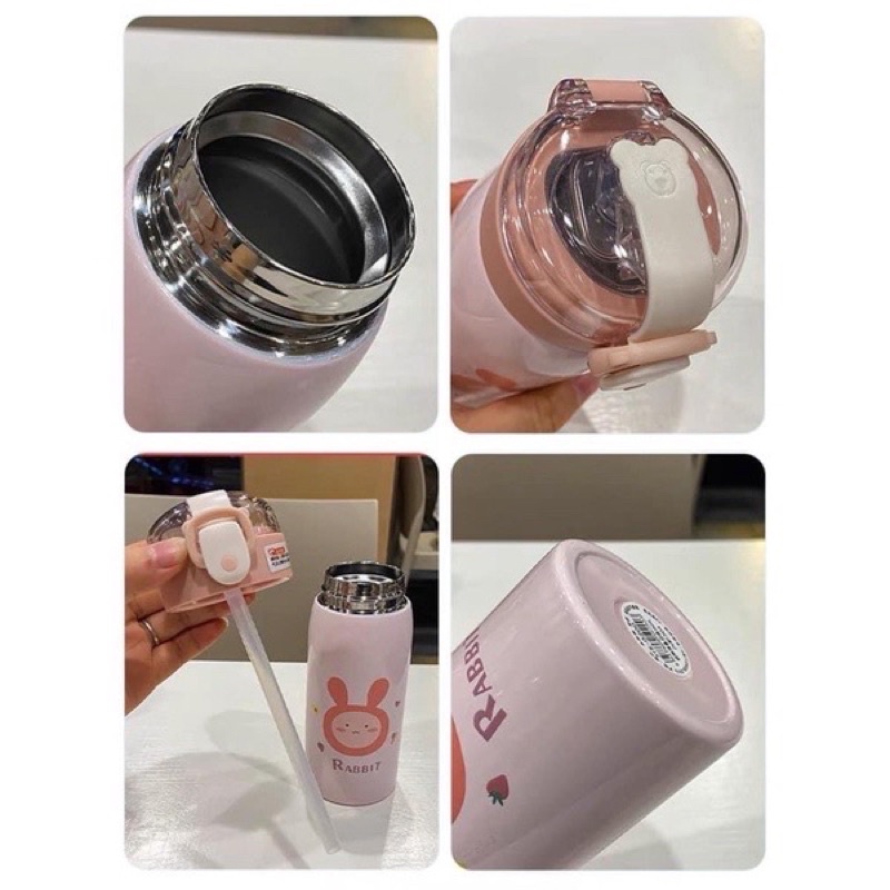Bình Giữ Nhiệt Cute 500ml Họa Tiết Dễ Thương