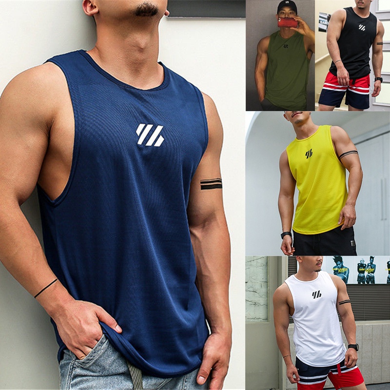 Áo Ba Lỗ Thể Thao Gym Nam Sát Nách Thoáng Khí Nhanh Khô Cho Nam M-4XL