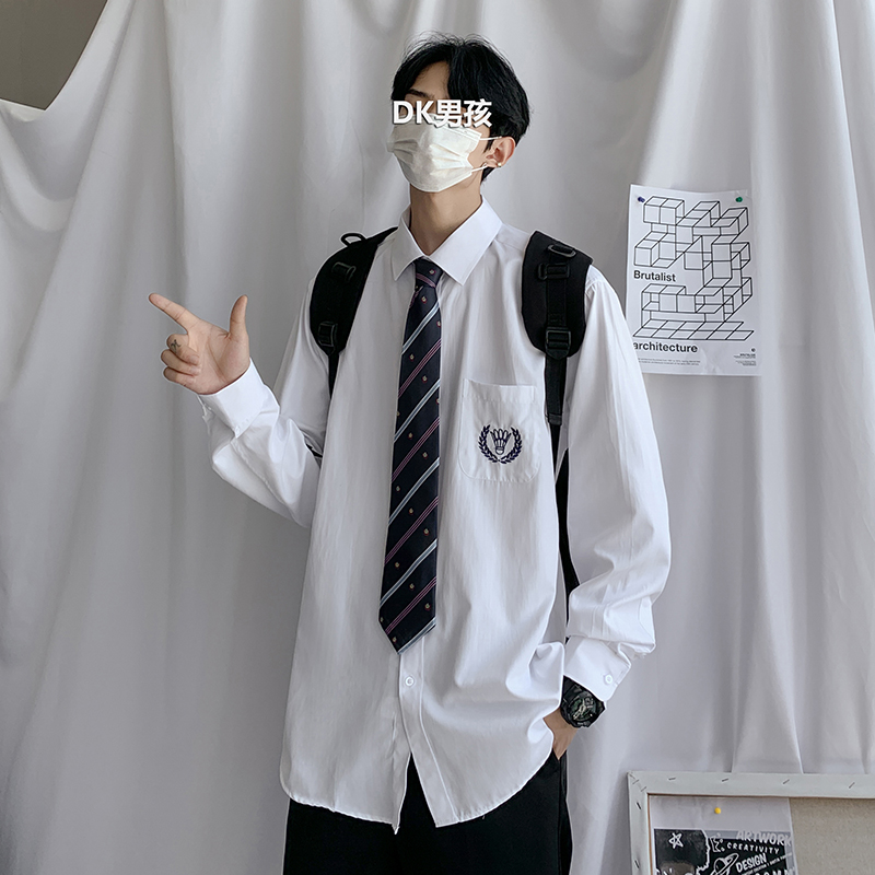 ♞AFF LIGA♞ Áo Sơ Mi Đồng Phục Tay Dài Thời Trang Cho Cặp Đôi