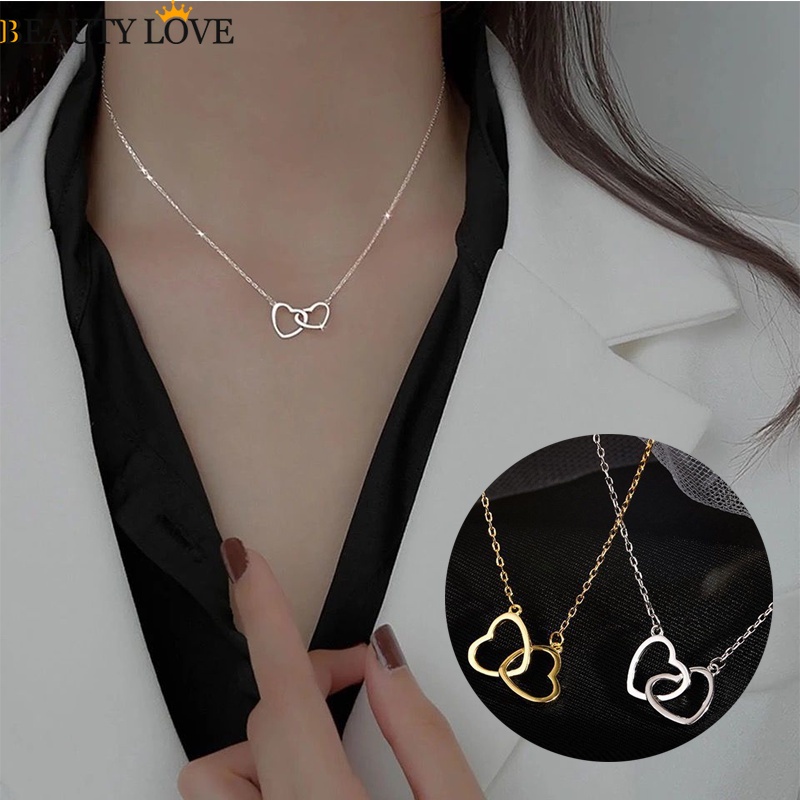 Vòng cổ Mặt Hình Trái Tim / Hình Học Đơn Giản Thời Trang Cho Nữ